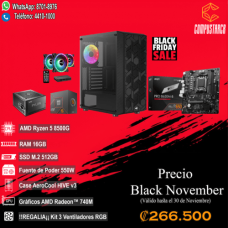 Computadora Gamer AMD RYZEN 5 8500G/ RAM 16GB/ SSD M.2 512GB + Regalía