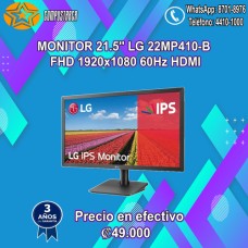 MONITOR 21.5'' LG 22MP410-B FHD 1920x1080 60Hz HDMI